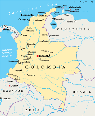 Bogotá tiene una ubicación central en el país, lo que lo convierte en un centro ideal para explorar otras regiones de Colombia