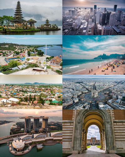 Mis viajes internacionales me han llevado a países como Indonesia, Angola, Nigeria, Singapur, Estados Unidos, Brasil y Francia.